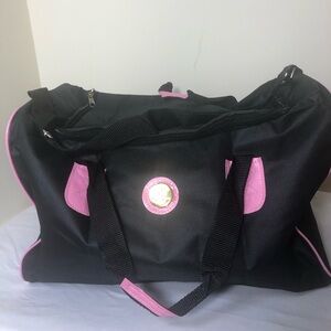 Women's Black Travel Duffel Bag with Pink Accents NWOT